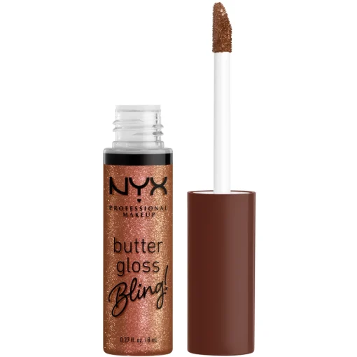 shop NYX Prof. Makeup Butter Gloss Bling 8 ml - 08 Hustla af NYX Professional Makeup - online shopping tilbud rabat hos shoppetur.dk