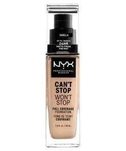 shop NYX Prof. Makeup Can't Stop Won't Stop Foundation 30 ml - Vanilla af NYX Professional Makeup - online shopping tilbud rabat hos shoppetur.dk