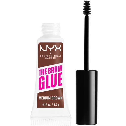 shop NYX Prof. Makeup The Brow Glue Instant Styler 5 gr. - 03 Medium Brown af NYX Professional Makeup - online shopping tilbud rabat hos shoppetur.dk