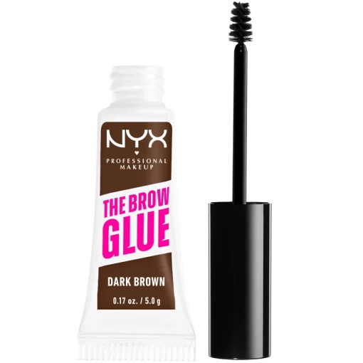 shop NYX Prof. Makeup The Brow Glue Instant Styler 5 gr. - 04 Dark Brown af NYX Professional Makeup - online shopping tilbud rabat hos shoppetur.dk