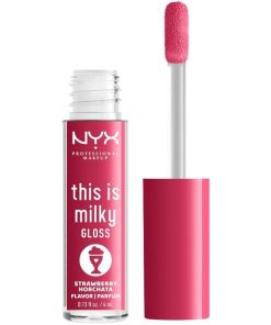 shop NYX Prof. Makeup This Is Milky Gloss 4 ml - 10 Strawberry Horchata af NYX Professional Makeup - online shopping tilbud rabat hos shoppetur.dk