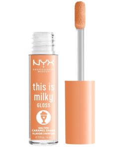 shop NYX Prof. Makeup This Is Milky Gloss 4 ml - 18 Salted Caramel Shake af NYX Professional Makeup - online shopping tilbud rabat hos shoppetur.dk