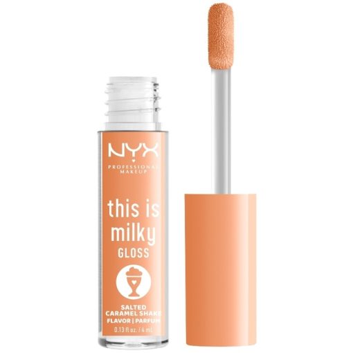 shop NYX Prof. Makeup This Is Milky Gloss 4 ml - 18 Salted Caramel Shake af NYX Professional Makeup - online shopping tilbud rabat hos shoppetur.dk