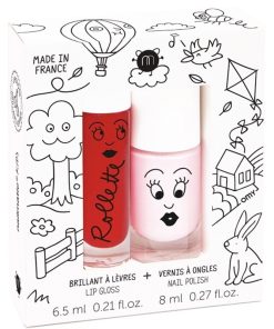 shop Nailmatic Kids Lip Gloss And Nail Polish Set - Kids Cottage af Nailmatic - online shopping tilbud rabat hos shoppetur.dk