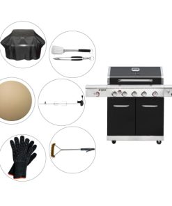 shop Nexgrill gasgrill inkl. tilbehørssæt - DeLuxe 5B++ af nexgrill - online shopping tilbud rabat hos shoppetur.dk