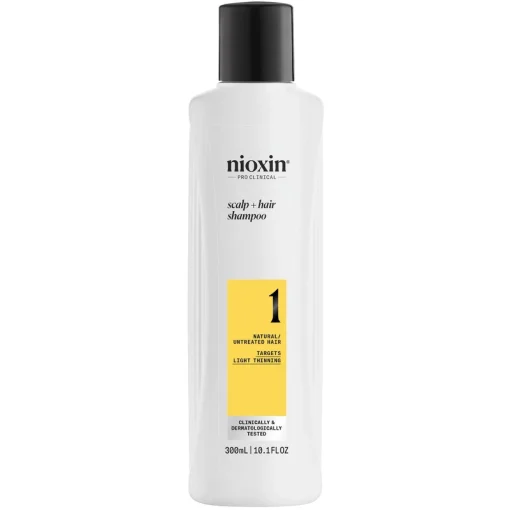 shop Nioxin System 1 Scalp + Hair Shampoo 300 ml - Natural/Untreated Hair af Nioxin - online shopping tilbud rabat hos shoppetur.dk