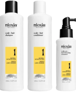 shop Nioxin System 1 Trial Kit 350 ml - Natural/Untreated Hair af Nioxin - online shopping tilbud rabat hos shoppetur.dk