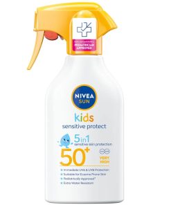 shop Nivea Sun Kids Sensitive Protect 5-In-1 Spray SPF 50+ - 270 ml af Nivea - online shopping tilbud rabat hos shoppetur.dk