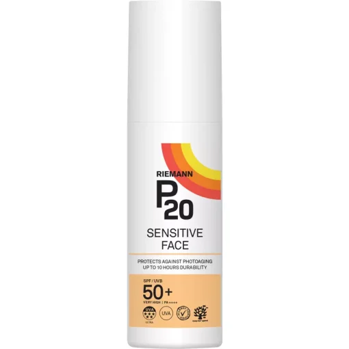 shop P20 Riemann Sensitive Sun Protection Face Cream SPF 50+ - 50 gr. af P20 Riemann - online shopping tilbud rabat hos shoppetur.dk