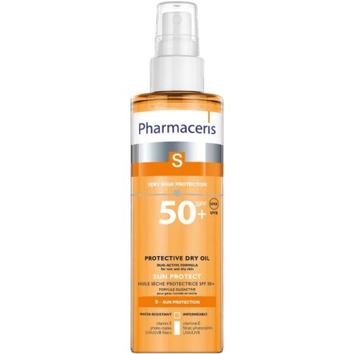 shop Pharmaceris S Sun Protective Dry Oil SPF 50+ - 200 ml af Pharmaceris - online shopping tilbud rabat hos shoppetur.dk