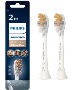 shop Philips Sonicare A3 Premium All-in-One Toothbrush Heads 2 Pieces - HX9092/10 White af Philips - online shopping tilbud rabat hos shoppetur.dk