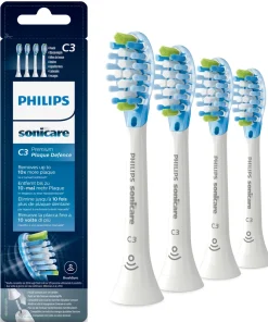 shop Philips Sonicare C3 Premium Plaque Defence Toothbrush Heads 4 Pieces - HX9044/17 White af Philips - online shopping tilbud rabat hos shoppetur.dk