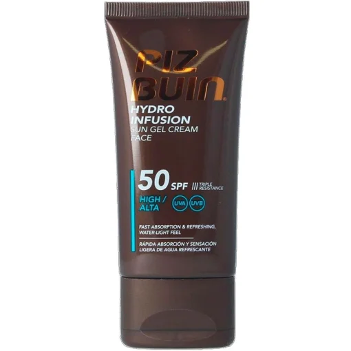 shop Piz Buin HYDRO INFUSION Sun Gel Cream Face SPF50 50 ml af Piz Buin - online shopping tilbud rabat hos shoppetur.dk