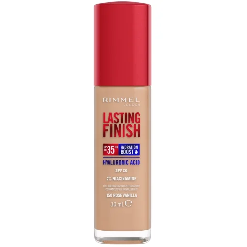 shop RIMMEL Clean Lasting Finish Foundation 30 ml - 150 rose vanilla af RIMMEL - online shopping tilbud rabat hos shoppetur.dk