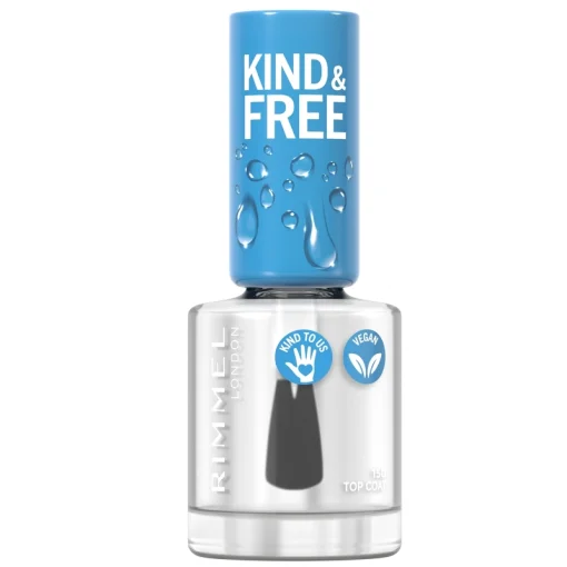 shop RIMMEL Kind & Free Clean Nail 8 ml - 150 Clear top coat af RIMMEL - online shopping tilbud rabat hos shoppetur.dk