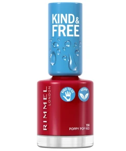 shop RIMMEL Kind & Free Clean Nail 8 ml - 156 Poppy Pop red af RIMMEL - online shopping tilbud rabat hos shoppetur.dk