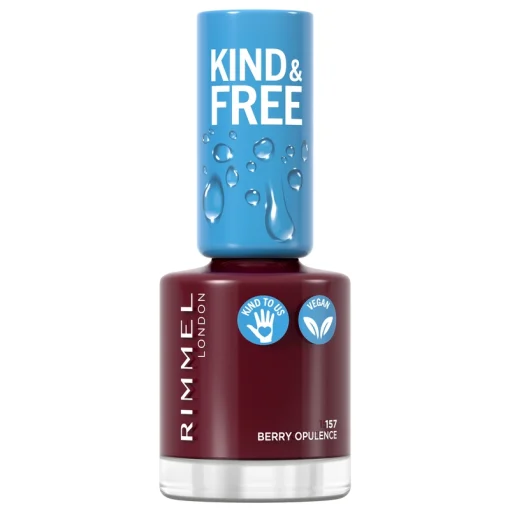 shop RIMMEL Kind & Free Clean Nail 8 ml - 157 Berry Opulence af RIMMEL - online shopping tilbud rabat hos shoppetur.dk