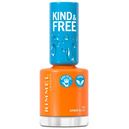 shop RIMMEL Kind & Free Clean Nail 8 ml - 170 Amber blaze af RIMMEL - online shopping tilbud rabat hos shoppetur.dk