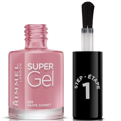 shop RIMMEL Super Gel Nail Polish 12 ml - 023 Grape Sorbet af RIMMEL - online shopping tilbud rabat hos shoppetur.dk