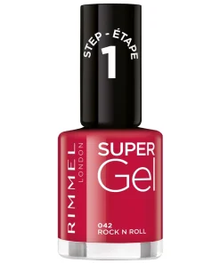 shop RIMMEL Super Gel Nail Polish 12 ml - 042 Rock N Roll af RIMMEL - online shopping tilbud rabat hos shoppetur.dk