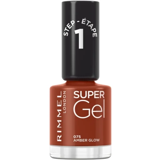 shop RIMMEL Super Gel Nail Polish 12 ml - 075 Amber Glow af RIMMEL - online shopping tilbud rabat hos shoppetur.dk