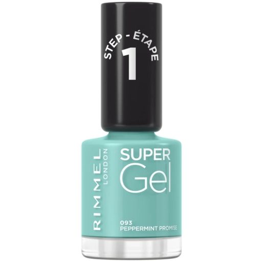 shop RIMMEL Super Gel Nail Polish 12 ml - 093 Peppermint Promise af RIMMEL - online shopping tilbud rabat hos shoppetur.dk