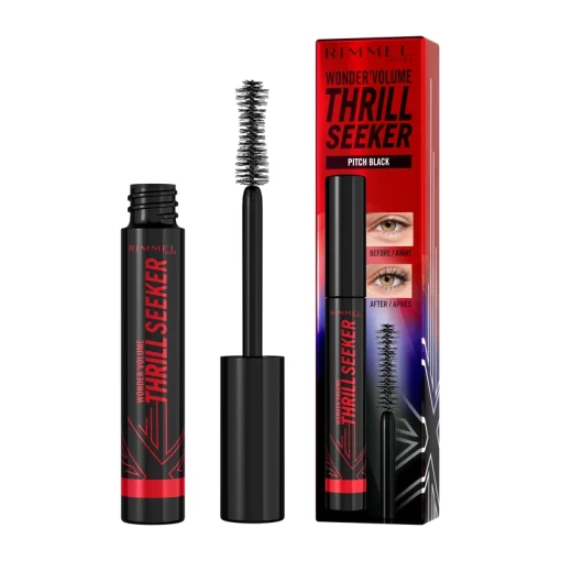 shop RIMMEL Volume Thrill Seeker Mascara 8 ml - 004 Pitch Black af RIMMEL - online shopping tilbud rabat hos shoppetur.dk