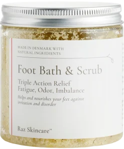 shop Raz Skincare Foot Bath & Scrub Triple Action Relief 200 gr. af Raz Skincare - online shopping tilbud rabat hos shoppetur.dk