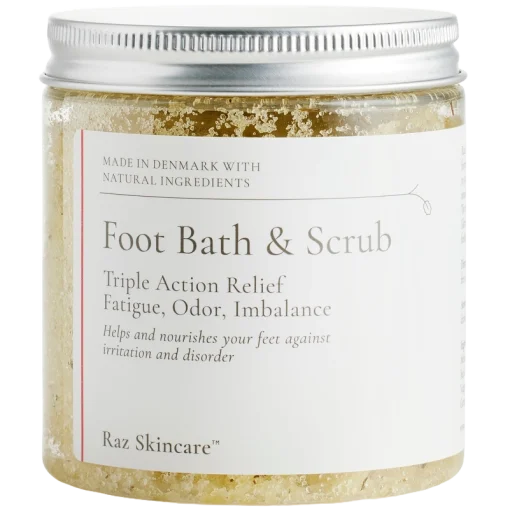 shop Raz Skincare Foot Bath & Scrub Triple Action Relief 200 gr. af Raz Skincare - online shopping tilbud rabat hos shoppetur.dk