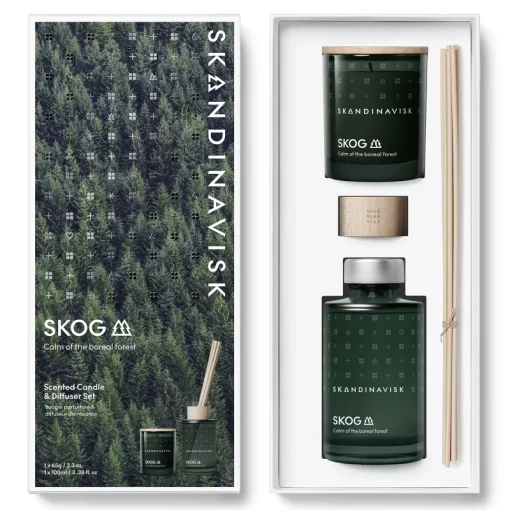 shop SKANDINAVISK SKOG Scented Candle & Diffuser Set af SKANDINAVISK - online shopping tilbud rabat hos shoppetur.dk