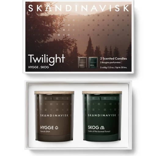 shop SKANDINAVISK Twilight Scented Candle Giftset 2 x 65 gr. af SKANDINAVISK - online shopping tilbud rabat hos shoppetur.dk