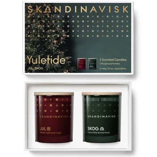 shop SKANDINAVISK Yuletide Scented Candle Giftset 2 x 65 gr. af SKANDINAVISK - online shopping tilbud rabat hos shoppetur.dk