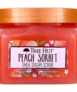 shop Tree Hut Shea Sugar Scrub Peach Sorbet 510 gr. af Tree Hut - online shopping tilbud rabat hos shoppetur.dk