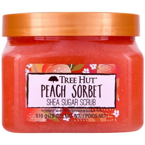 shop Tree Hut Shea Sugar Scrub Peach Sorbet 510 gr. af Tree Hut - online shopping tilbud rabat hos shoppetur.dk