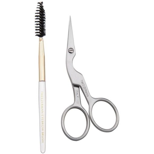 shop Tweezerman Brow Shaping Scissors & Brush af Tweezerman - online shopping tilbud rabat hos shoppetur.dk