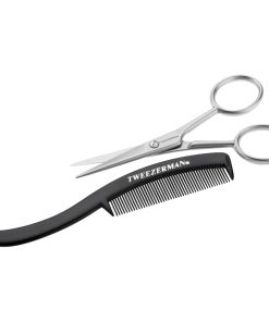 shop Tweezerman Moustache Scissors With Comb af Tweezerman - online shopping tilbud rabat hos shoppetur.dk