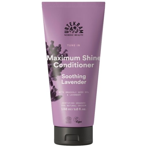 shop Urtekram Tune In Maximum Shine Conditioner Soothing Lavender 180 ml af Urtekram - online shopping tilbud rabat hos shoppetur.dk