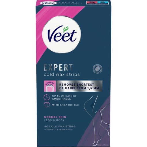 shop Veet Expert Cold Wax Strips Body & Legs Normal Skin 40 Pieces af Veet - online shopping tilbud rabat hos shoppetur.dk