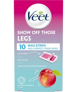 shop Veet Show Off Those Legs Wax Strips 10 Pieces af Veet - online shopping tilbud rabat hos shoppetur.dk