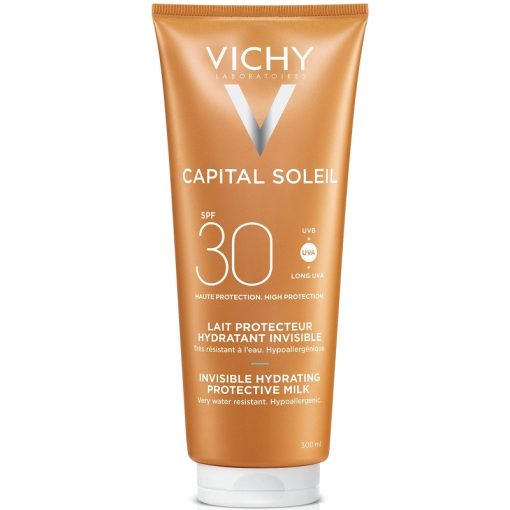 shop Vichy Capital Soleil Invisible Hydrating Protective Milk SPF 30 - 300 ml af Vichy - online shopping tilbud rabat hos shoppetur.dk