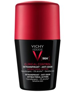 shop Vichy Homme Clinical Control 96H Roll-On Deodorant 50 ml af Vichy - online shopping tilbud rabat hos shoppetur.dk