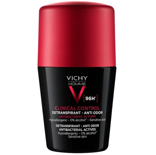 shop Vichy Homme Clinical Control 96H Roll-On Deodorant 50 ml af Vichy - online shopping tilbud rabat hos shoppetur.dk