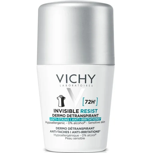 shop Vichy Invisible Resist 72H Dermo Detranspirant Roll-On Deodorant 50 ml af Vichy - online shopping tilbud rabat hos shoppetur.dk