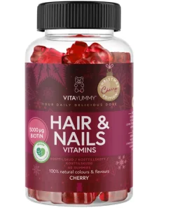 shop VitaYummy Hair & Nails Cherry Christmas Edition 60 Pieces (Limited Edition) af VitaYummy - online shopping tilbud rabat hos shoppetur.dk