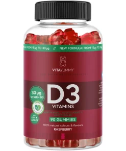 shop VitaYummy Vitamin D3 Raspberry 90 Pieces af VitaYummy - online shopping tilbud rabat hos shoppetur.dk