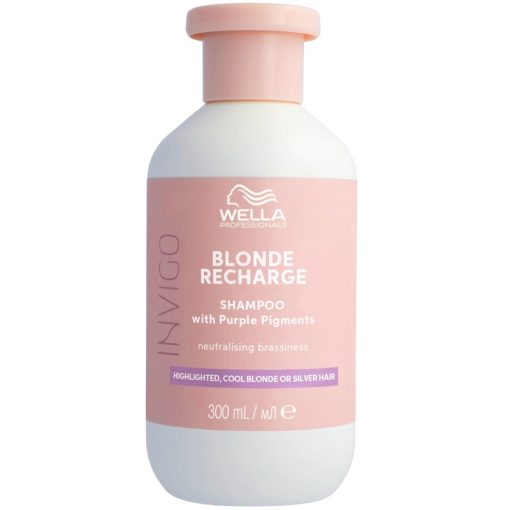 shop Wella Professionals Invigo Blonde Recharge Color Refresh Shampoo Cold Blonde 300 ml af Wella Professionals - online shopping tilbud rabat hos shoppetur.dk