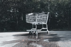 Photo Grocery shopping cart